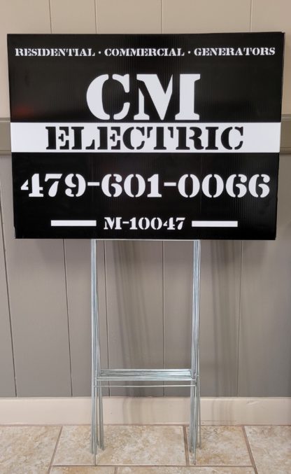 CM Electric Yard Sign - Custom Signs